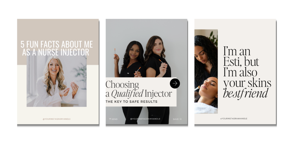 aesthetic business social media templates