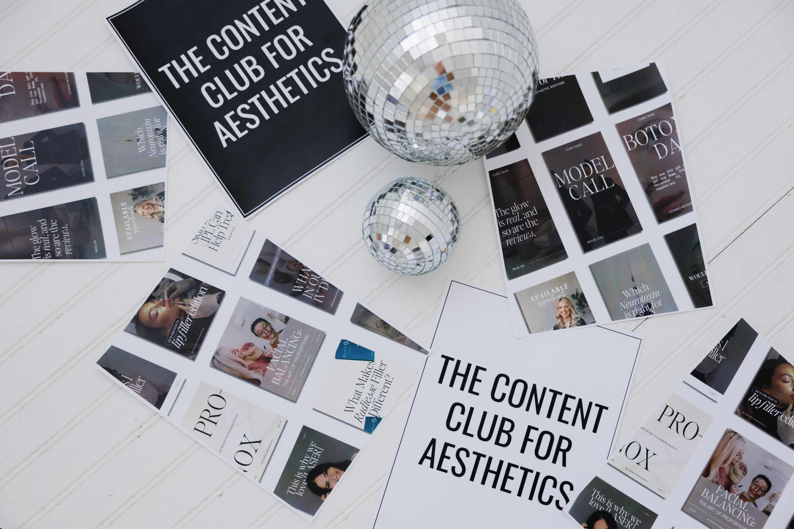 aesthetic marketing content